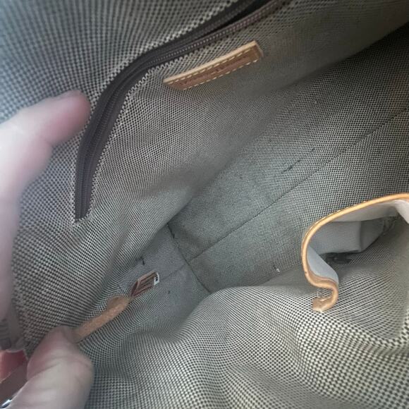 Vintage | Dooney & Bourke | Red Monogrammed Logo Signature Satchel Handbag - Picture 12 of 15